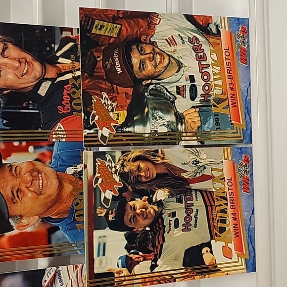 Wheels Trading Cards Toys Vintage Nascar Trading Cards Set Of 4 Rookie Thunder Series 1993